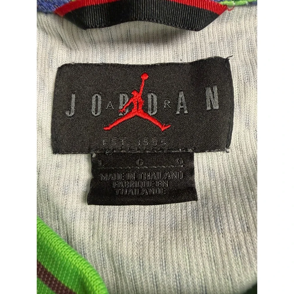Jordan Sport DNA Mesh Jersey Tropical Palm Print Blue Green Mens Large Tank Top